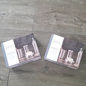 4-Piece Bath Set, Stainless steel, (two sets one price) NWT
